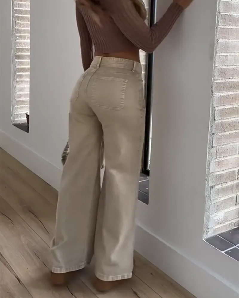 Low-Rise Straight Jeans (Pre-Sale)