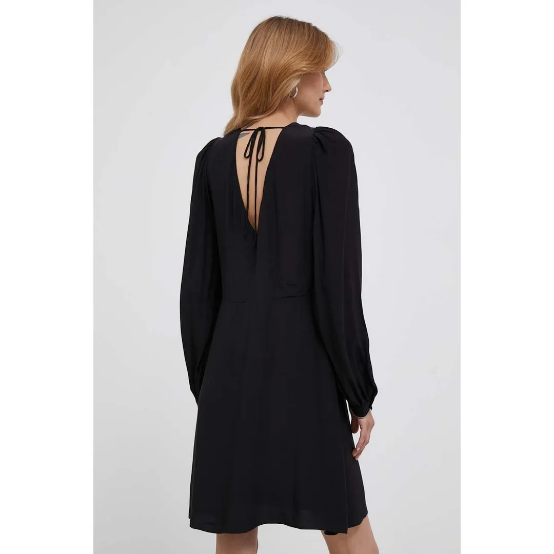Luid Solid Short V-Neck Dress