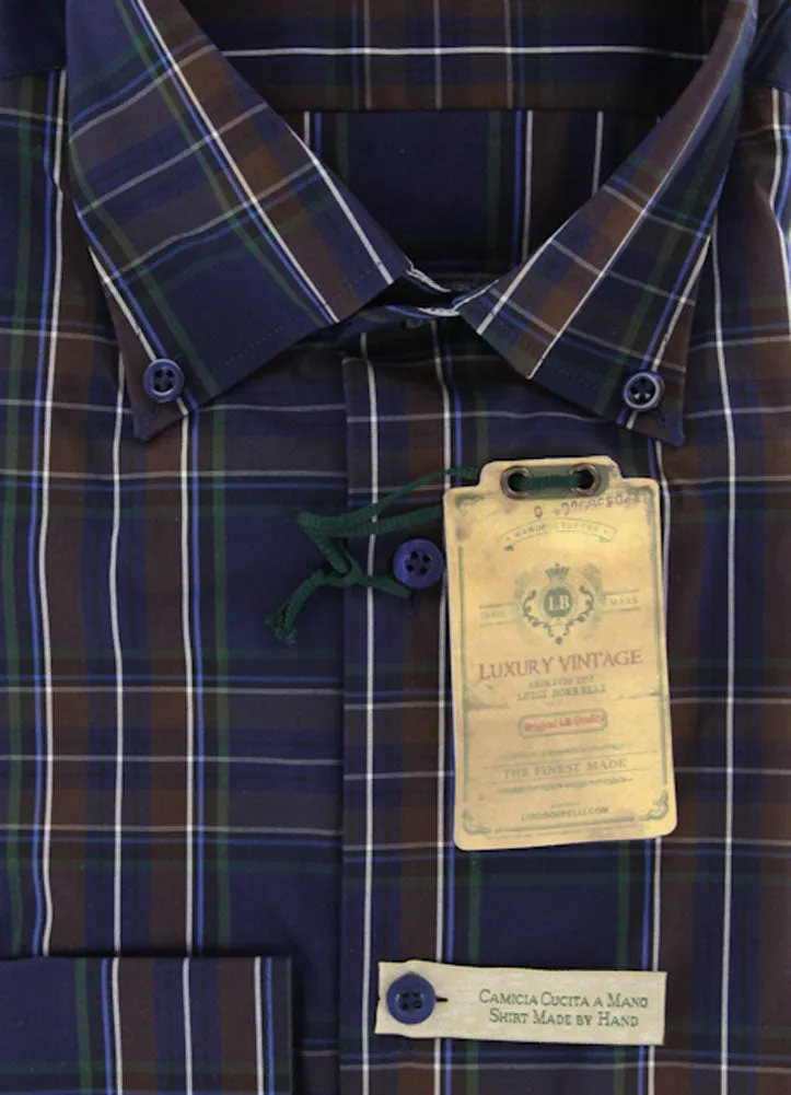 Luigi Borrelli Navy Blue Shirt - Extra Slim