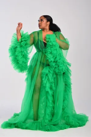 Lush Green Tulle Dress