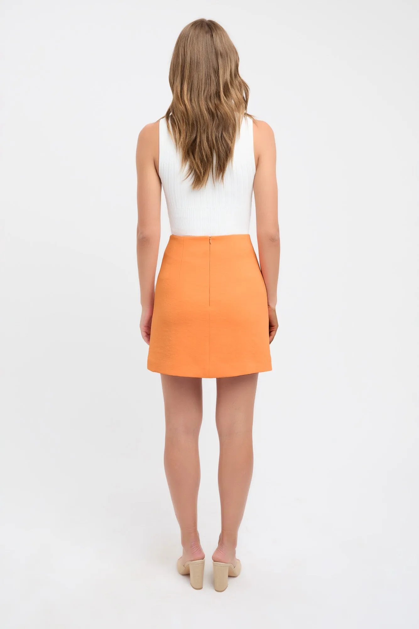 Lux Split Mini Skirt