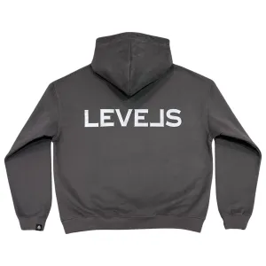 LUXE LEVELS OVERSIZED HOODIE | CHARCOAL REFLECTIVE