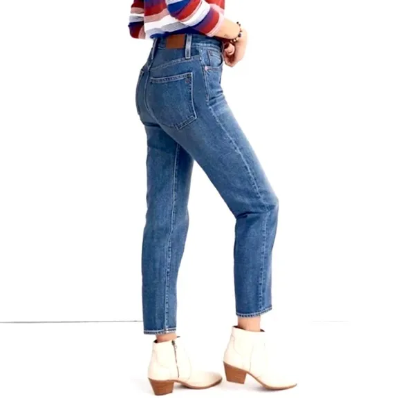 Madewell The Mom Jean Super High Rise Tapered Leg Ankle Jeans Size 27