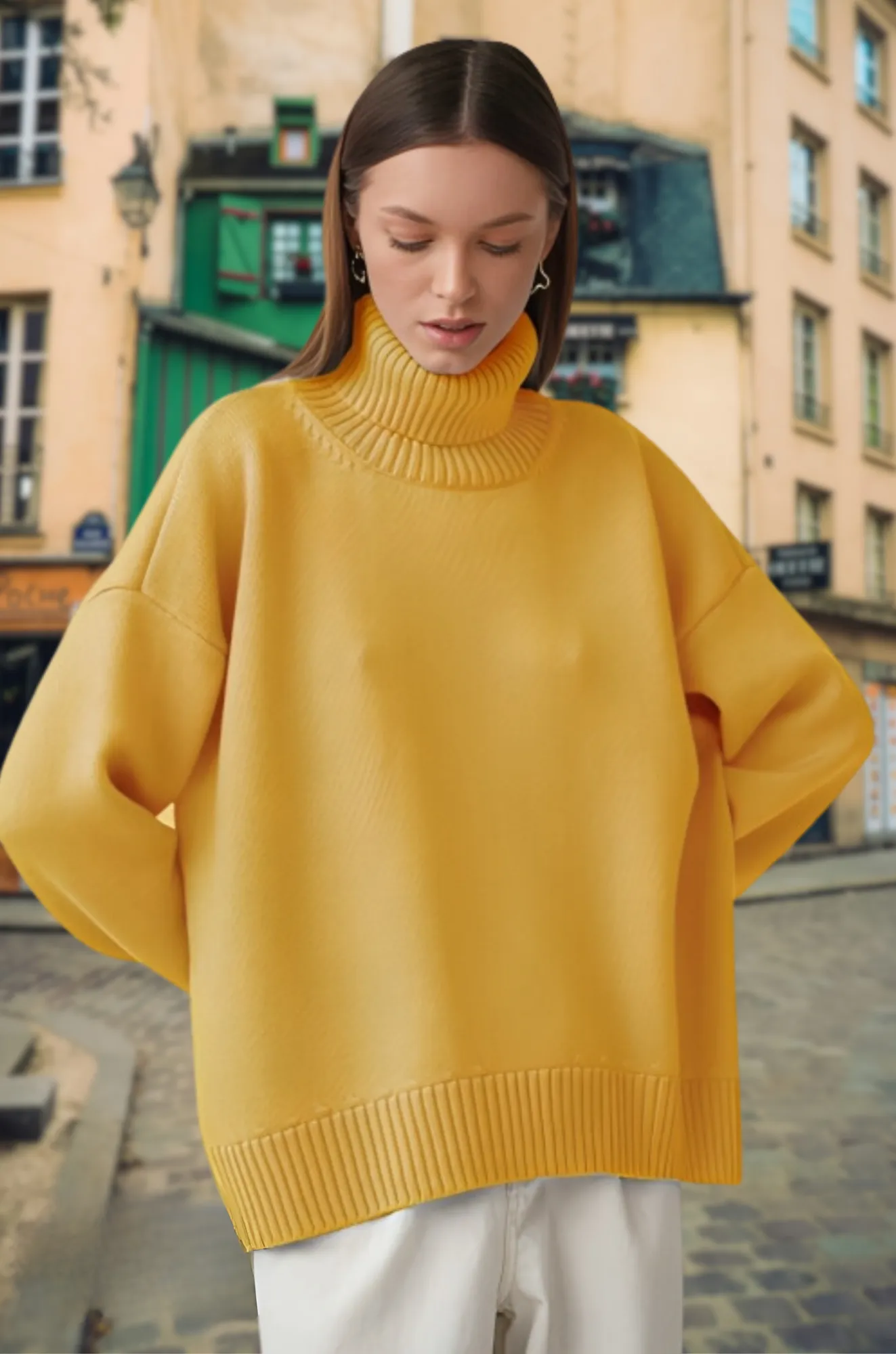 Mae Knitted Pullover – Stylish Sweater for Woman