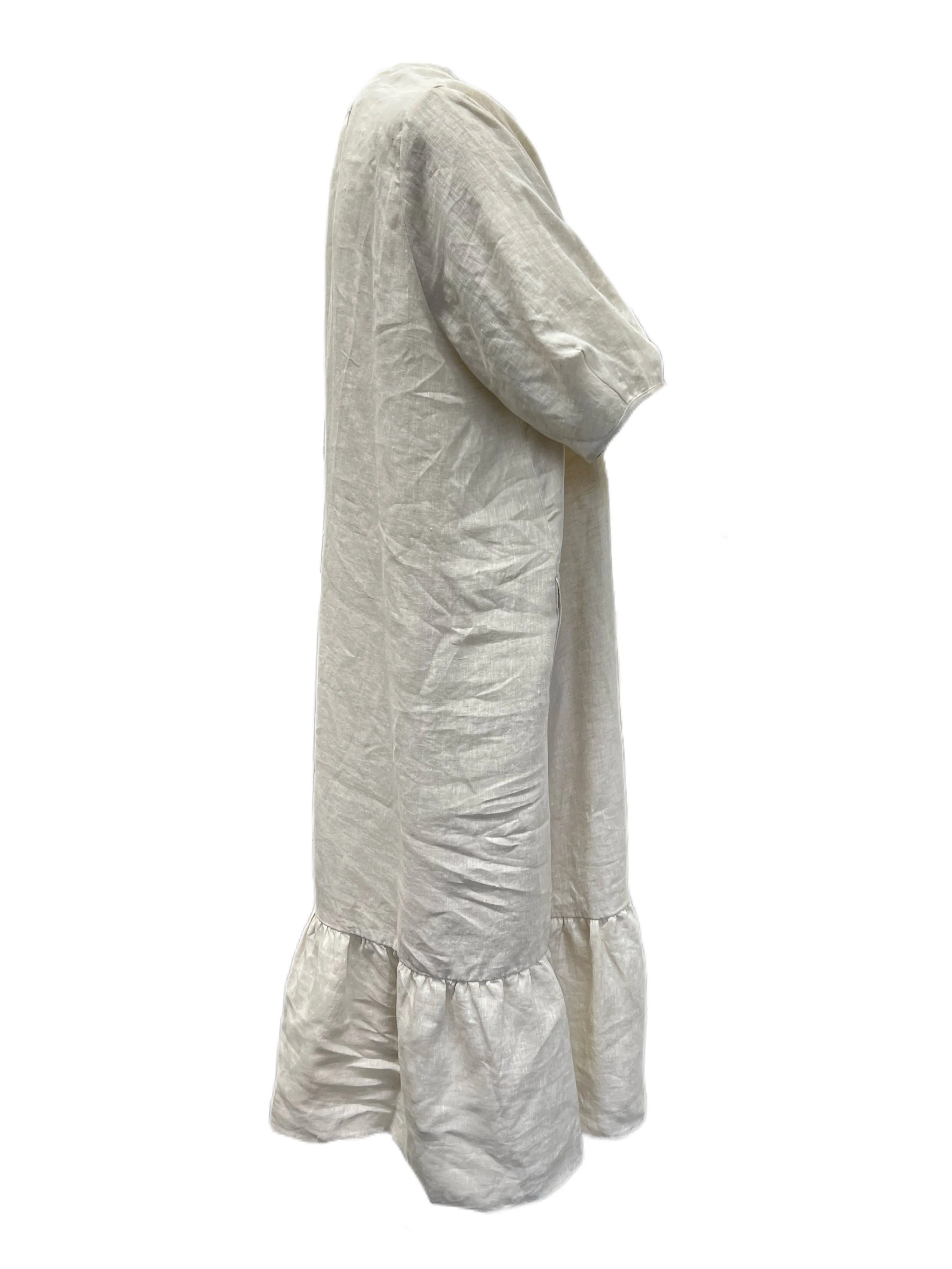 Marina Rinaldi Women's Beige Desto Len Maxi Dress Size 22W/31 NWT