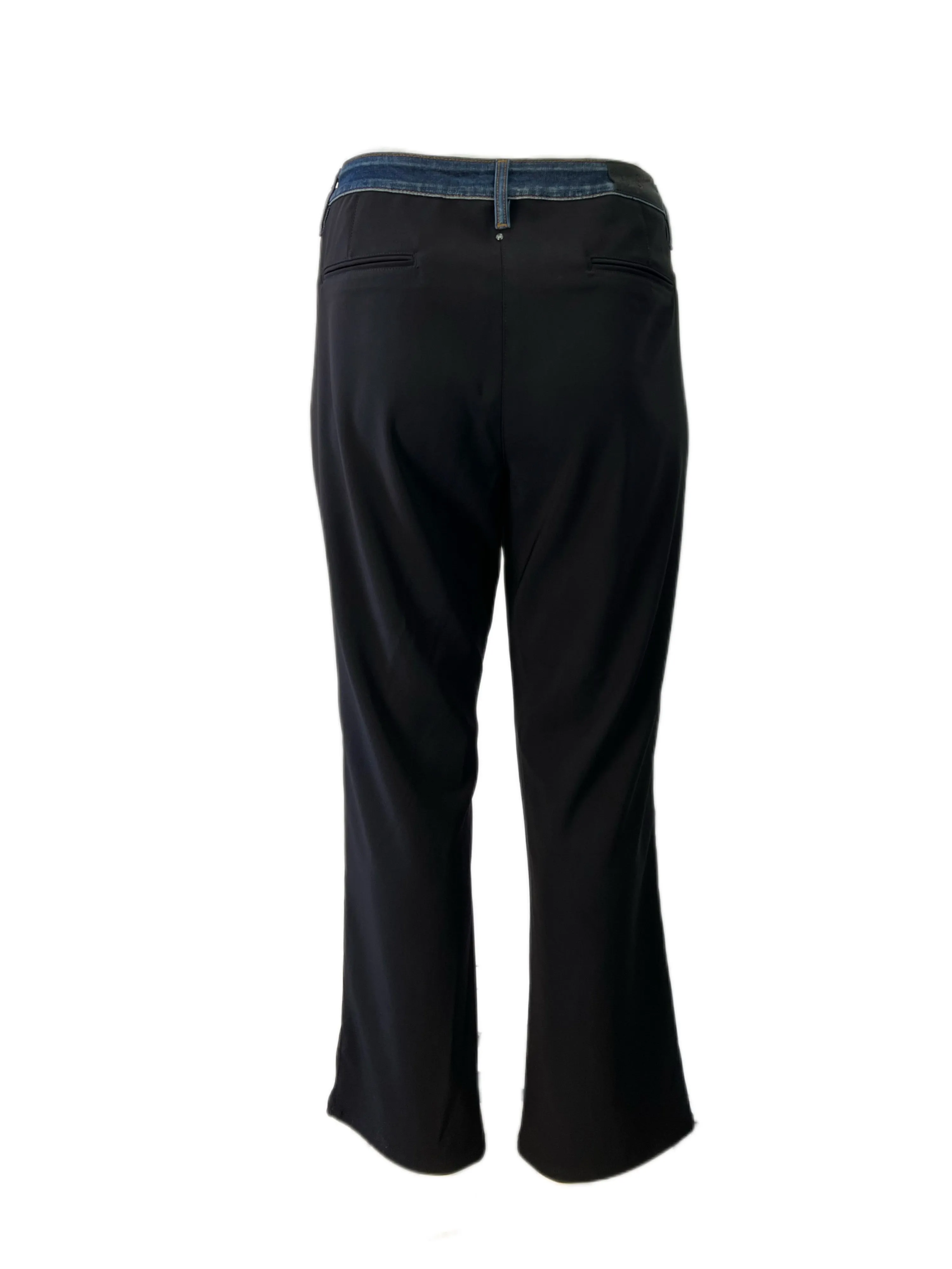 Marina Rinaldi Women's Black Raccolta Mid Rise Pants Size 22W/31 NWT