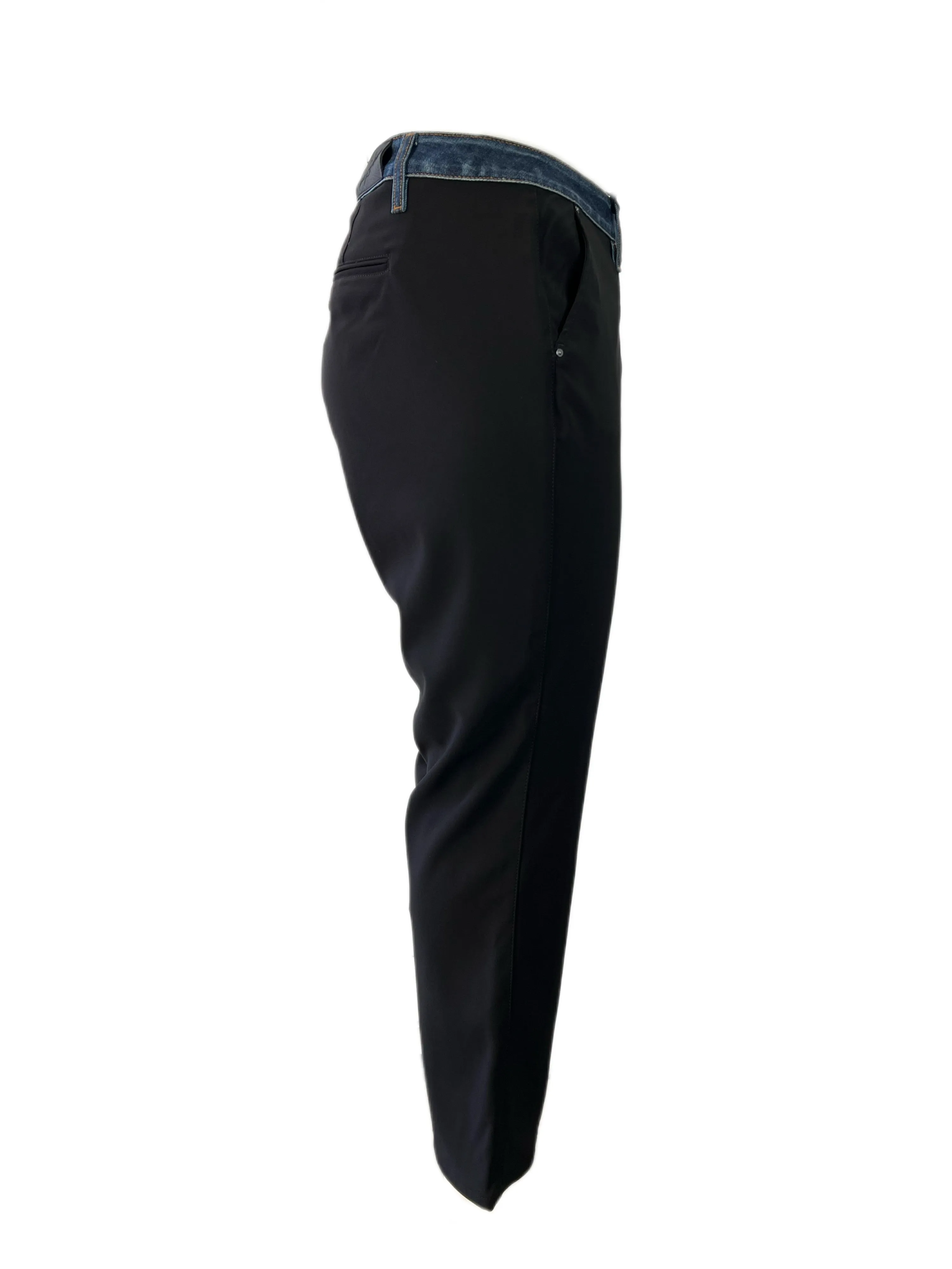 Marina Rinaldi Women's Black Raccolta Mid Rise Pants Size 22W/31 NWT