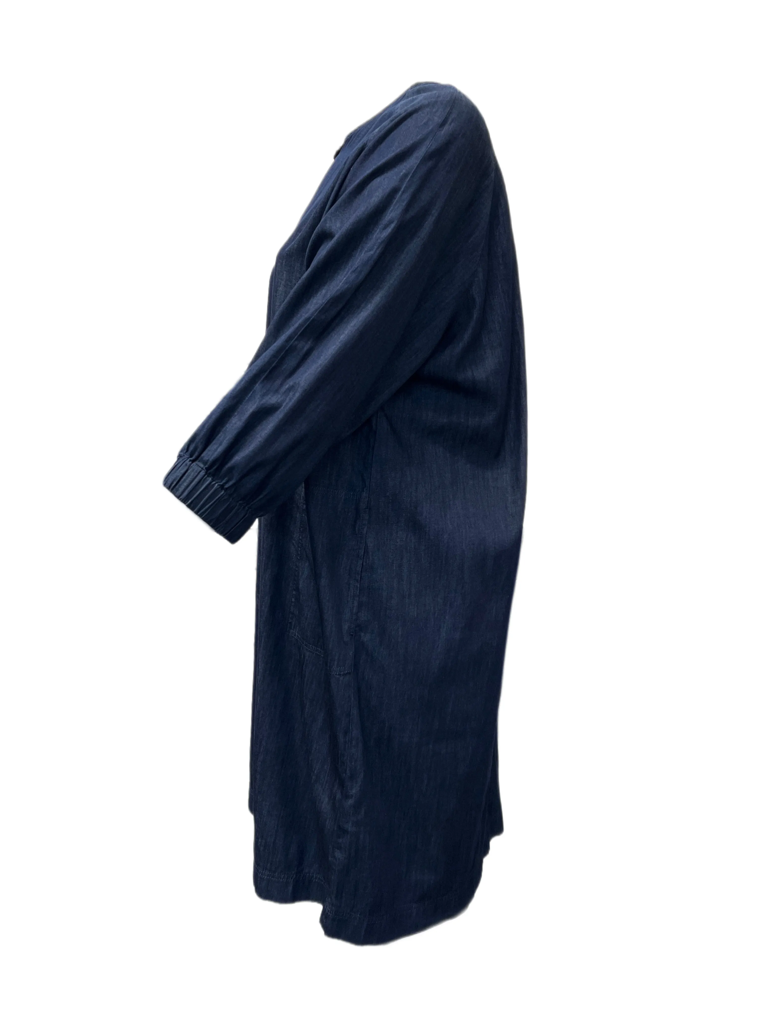 Marina Rinaldi Women's Navy Disco Cotton Dress NWT