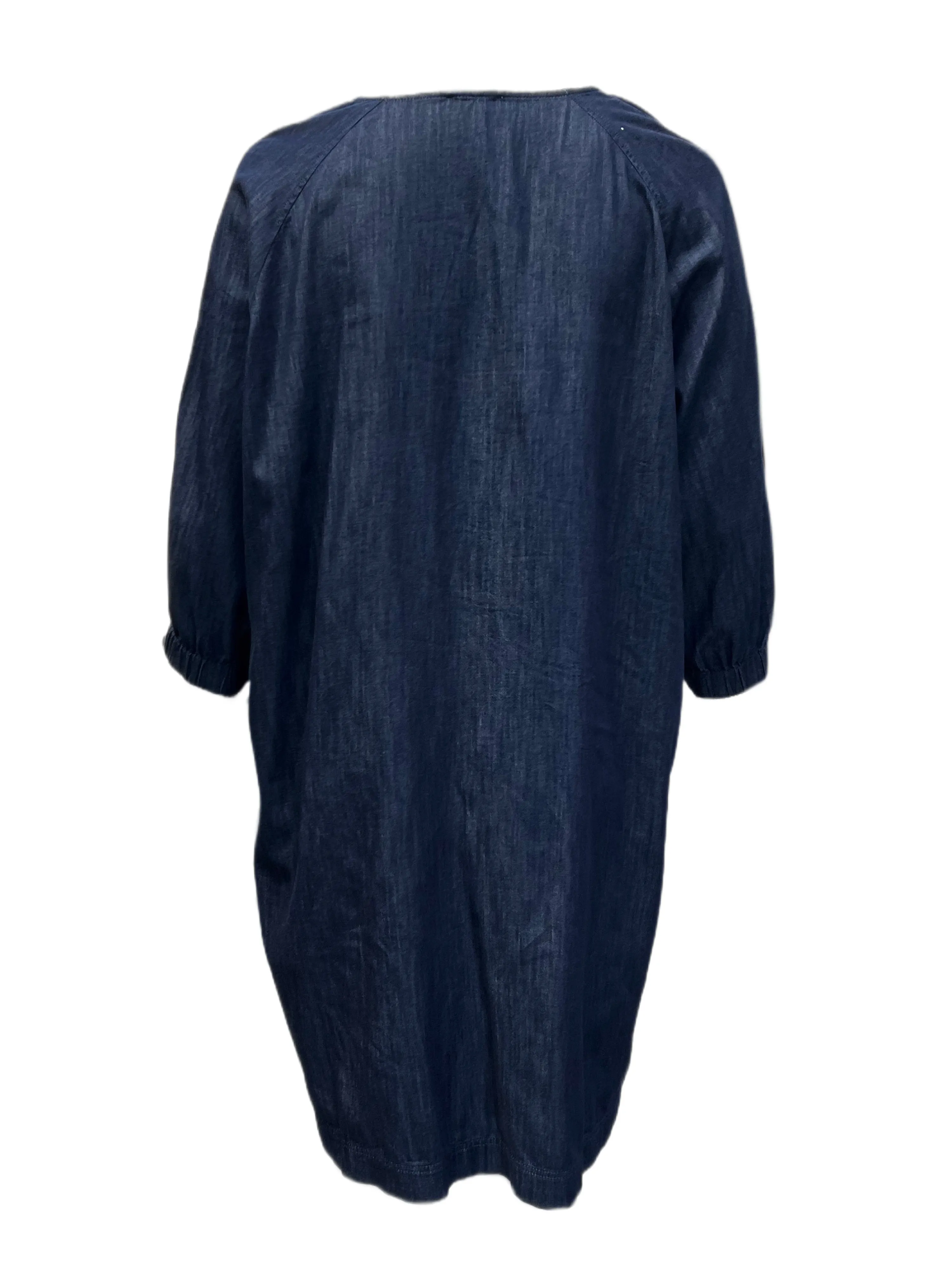 Marina Rinaldi Women's Navy Disco Cotton Dress NWT