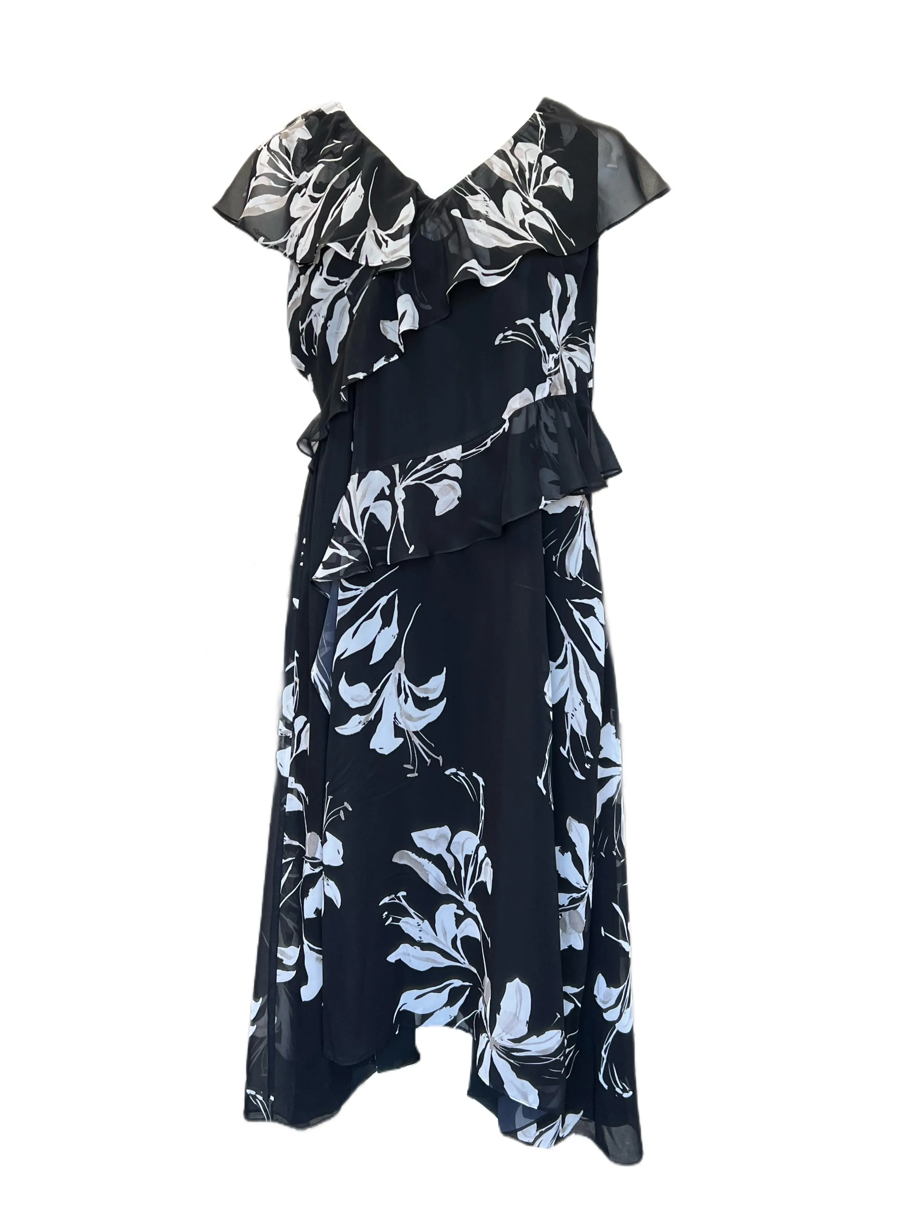 Marina Rinaldi Women's Nero Doge Maxi Dress NWT