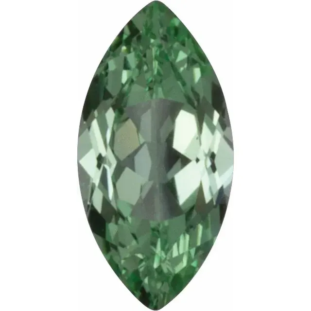 Marquise FAB Lab-Grown Green Sapphire Gems