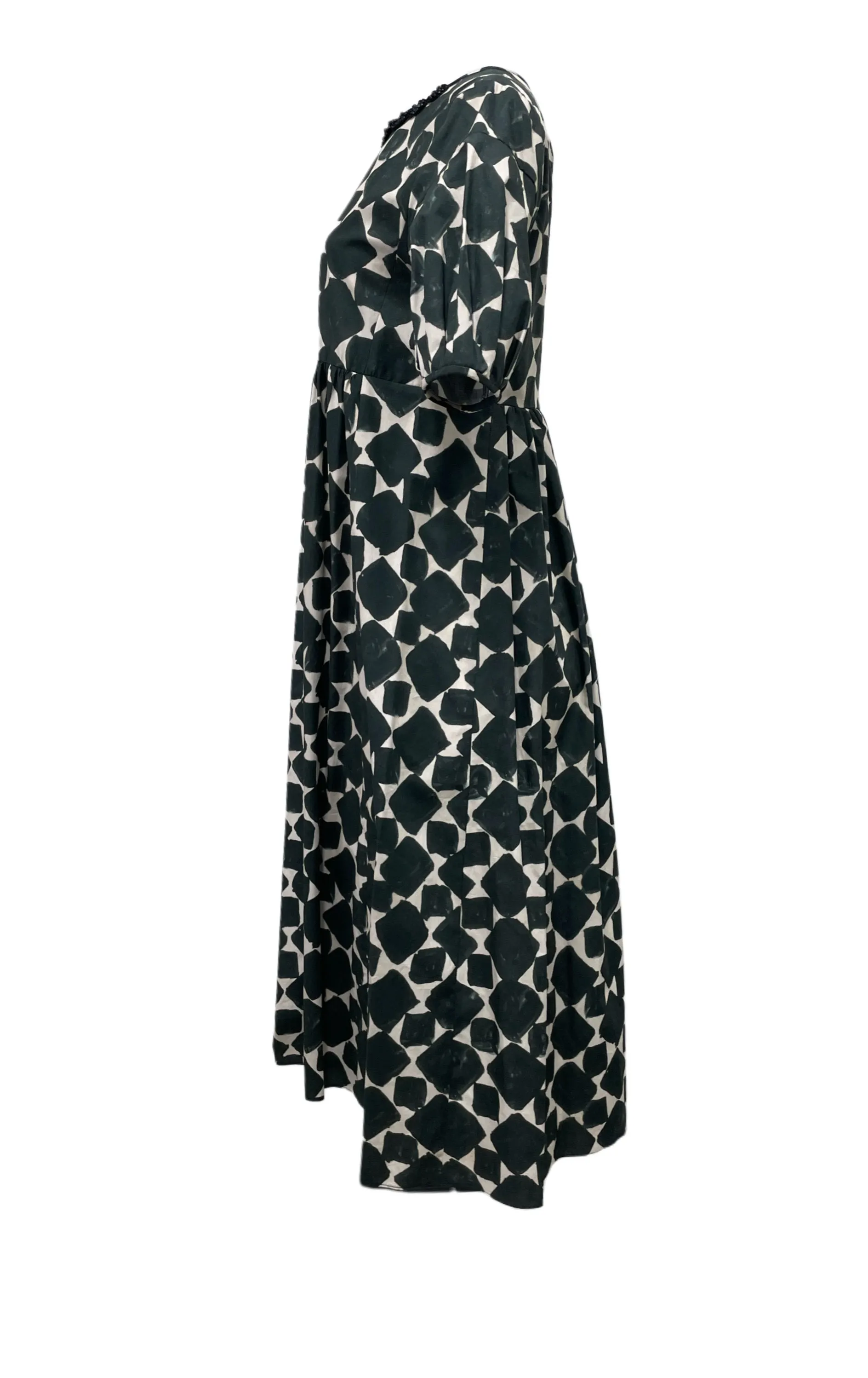 Max Mara Women's Dark Green Fatobi A-Line Midi Dress NWT