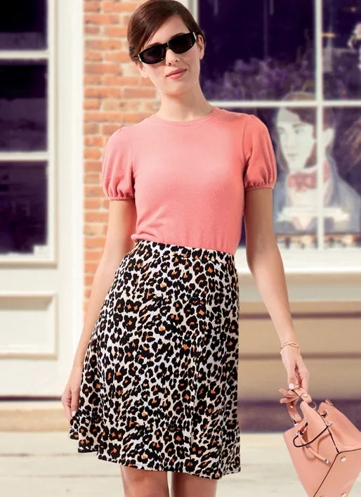 McCall's Pattern M8055 Misses' Straight or A-line Skirts In 7 Lengths