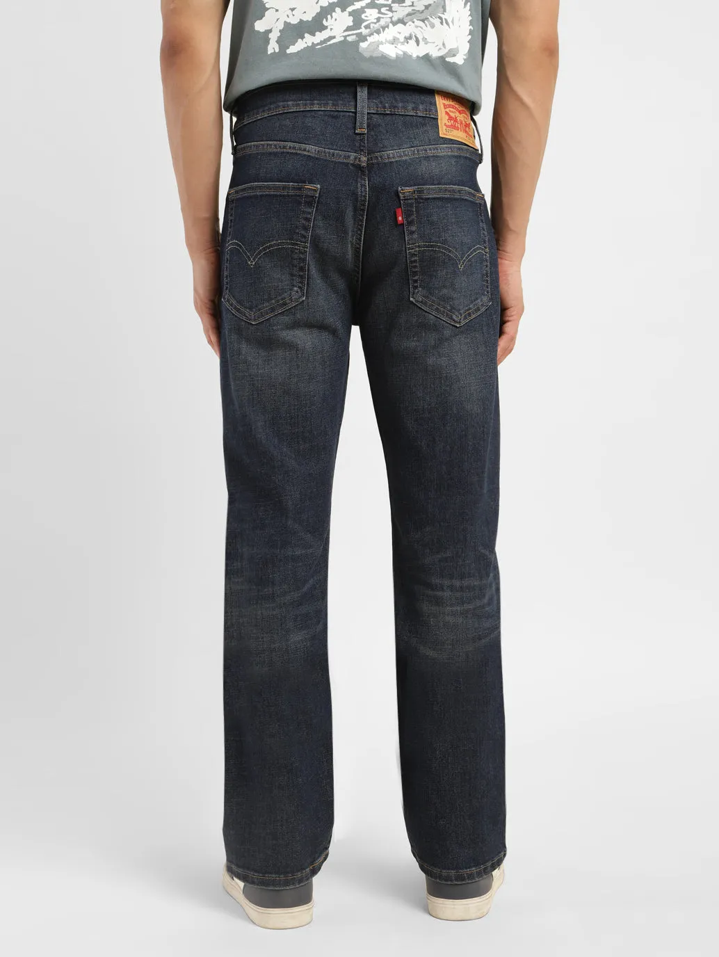 Men's 527 Blue Bootcut Fit Mid Rise Jeans