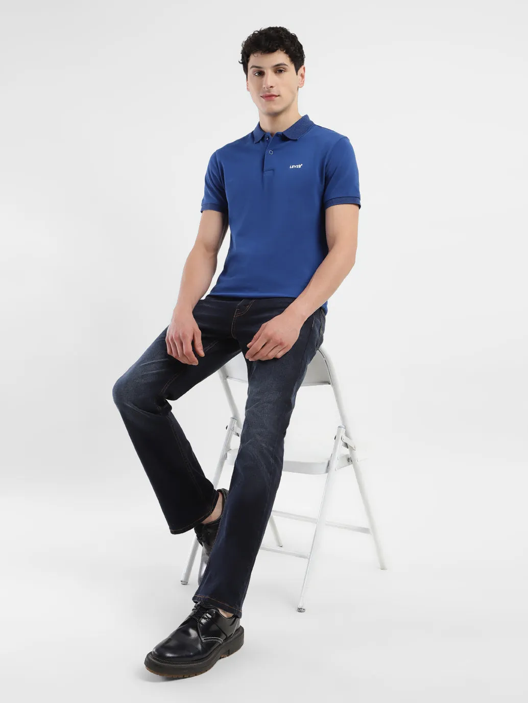 Men's 527 Blue Bootcut Fit Mid Rise Jeans