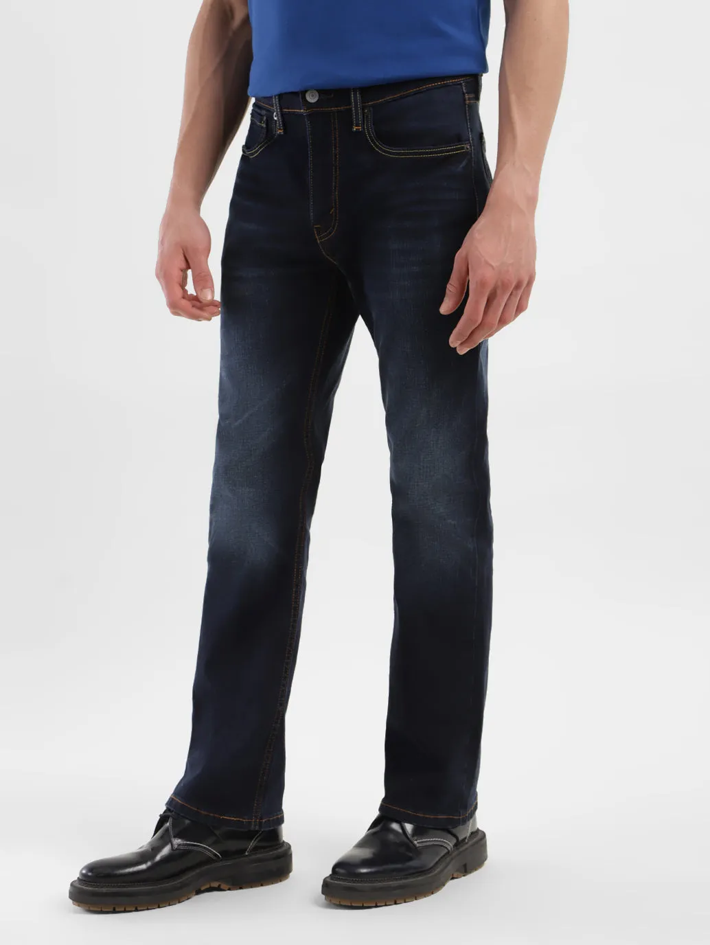 Men's 527 Blue Bootcut Fit Mid Rise Jeans