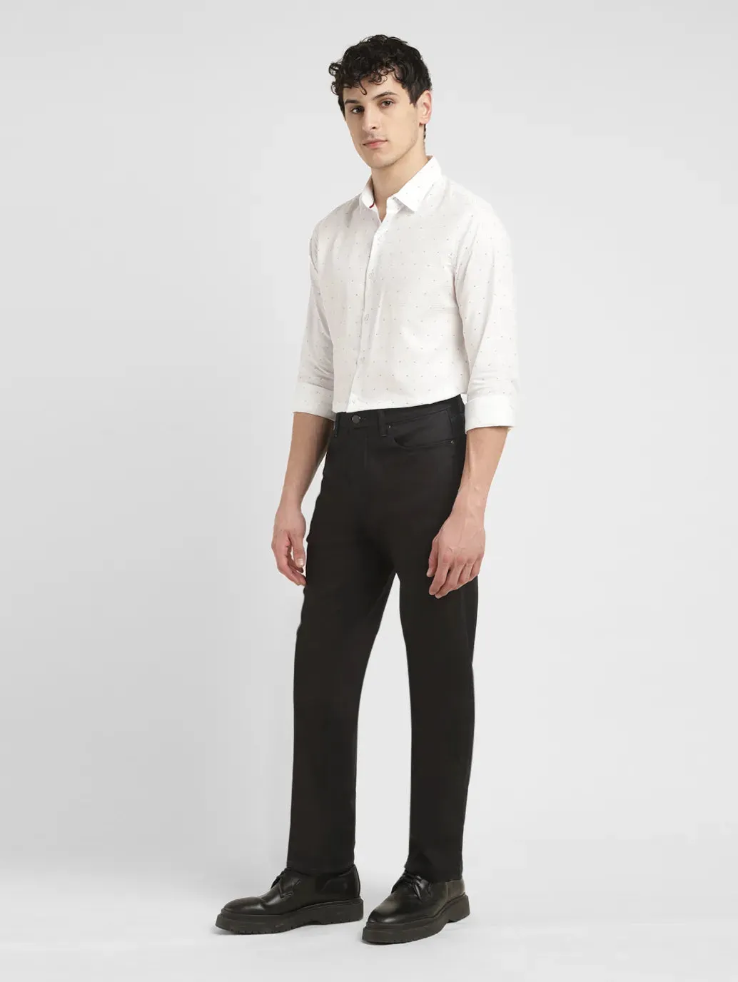 Men's 541 Black Tapered Fit Mid Rise Jeans