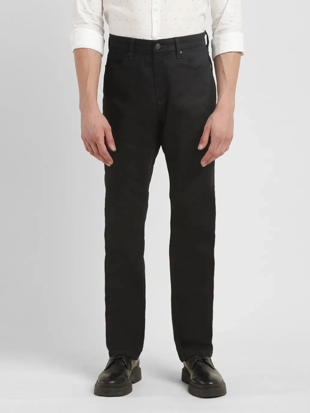 Men's 541 Black Tapered Fit Mid Rise Jeans