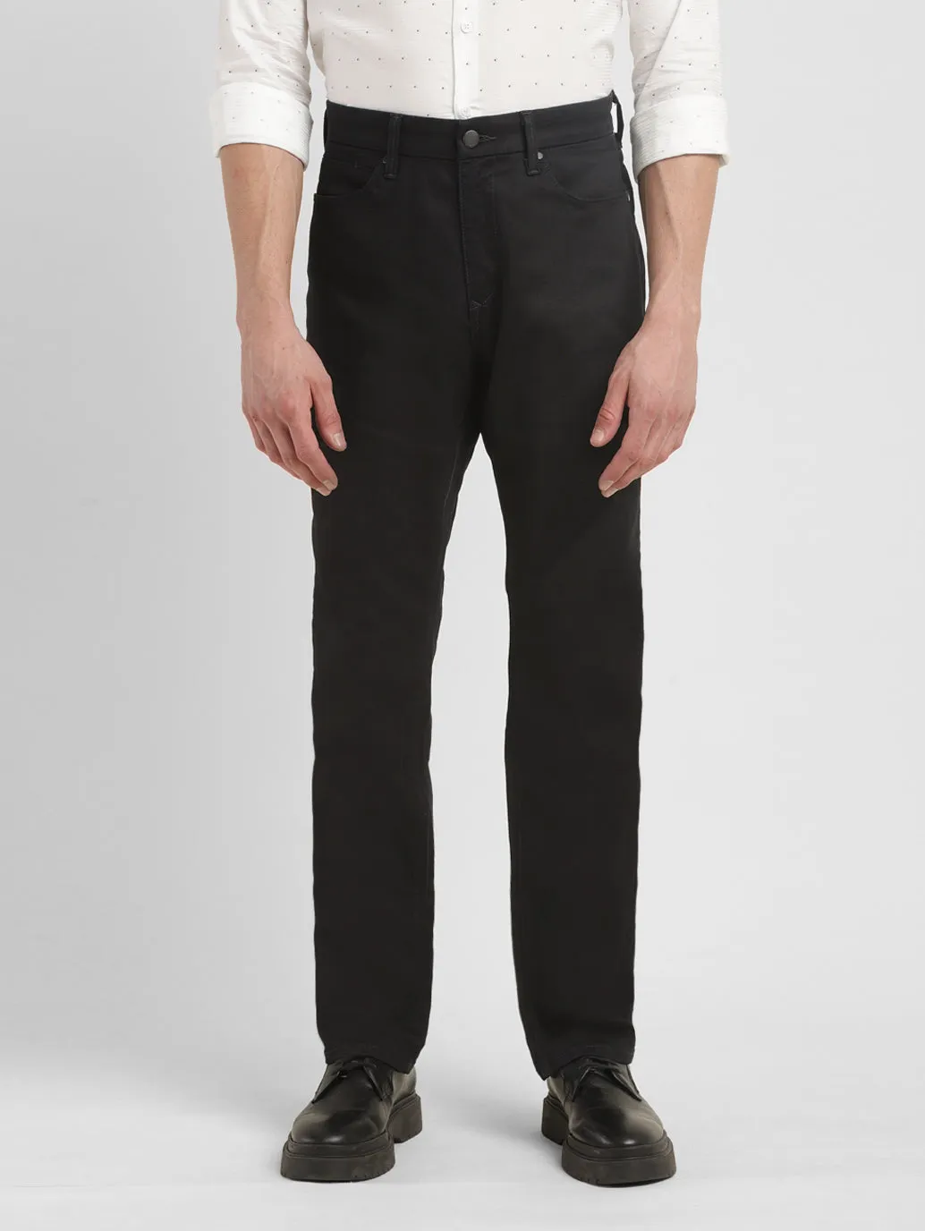 Men's 541 Black Tapered Fit Mid Rise Jeans