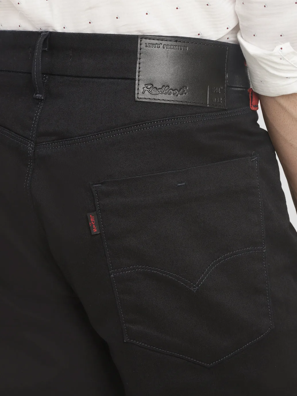 Men's 541 Black Tapered Fit Mid Rise Jeans
