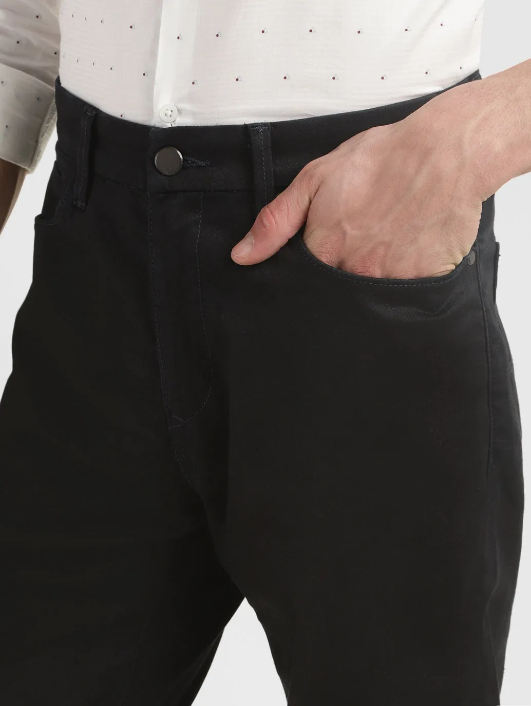 Men's 541 Black Tapered Fit Mid Rise Jeans