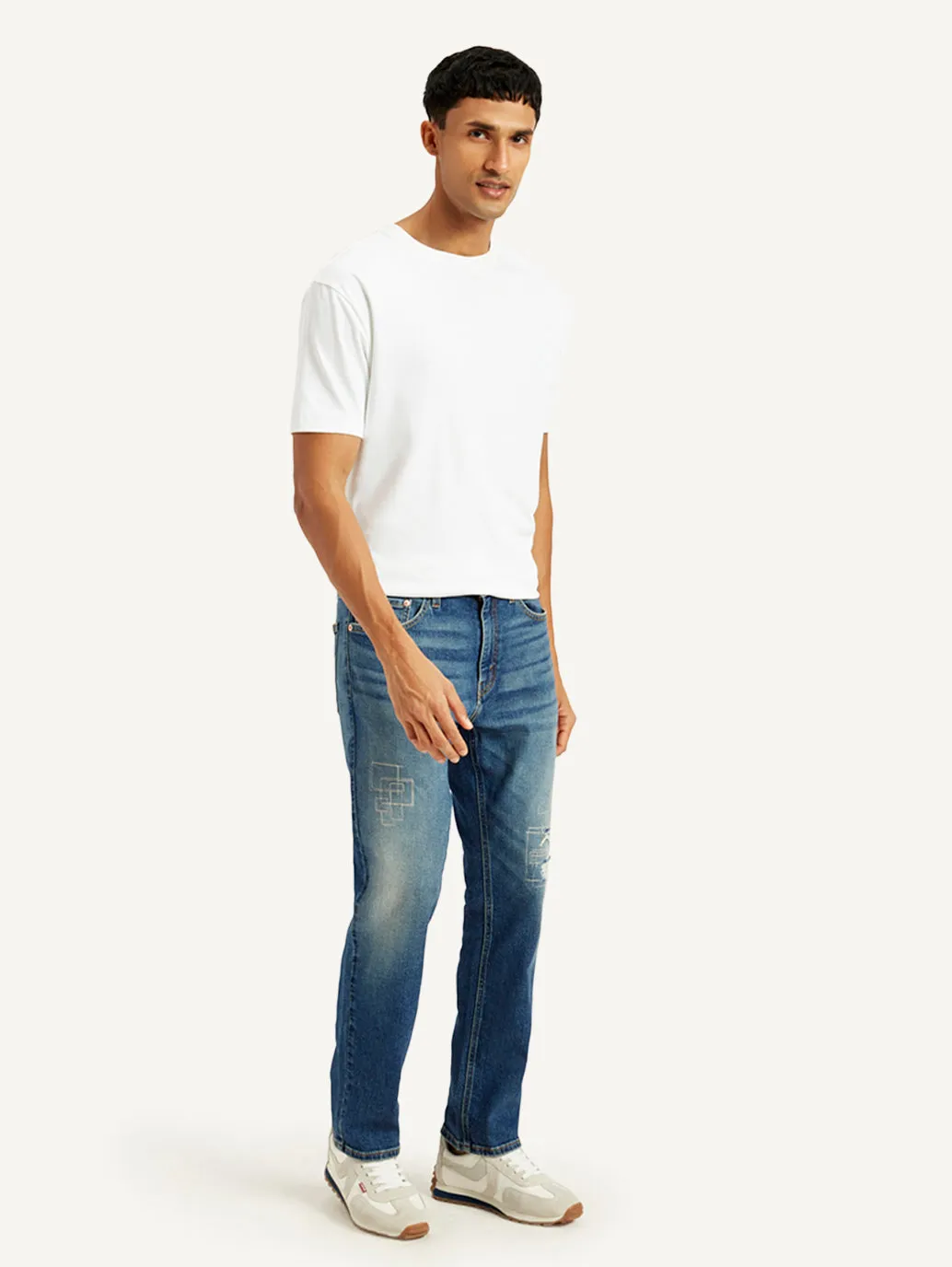 Men's 541 Blue Tapered Fit Mid Rise Jeans
