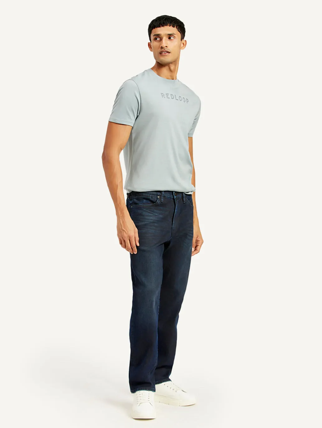 Men's 541 Navy Blue Tapered Fit Mid Rise Jeans