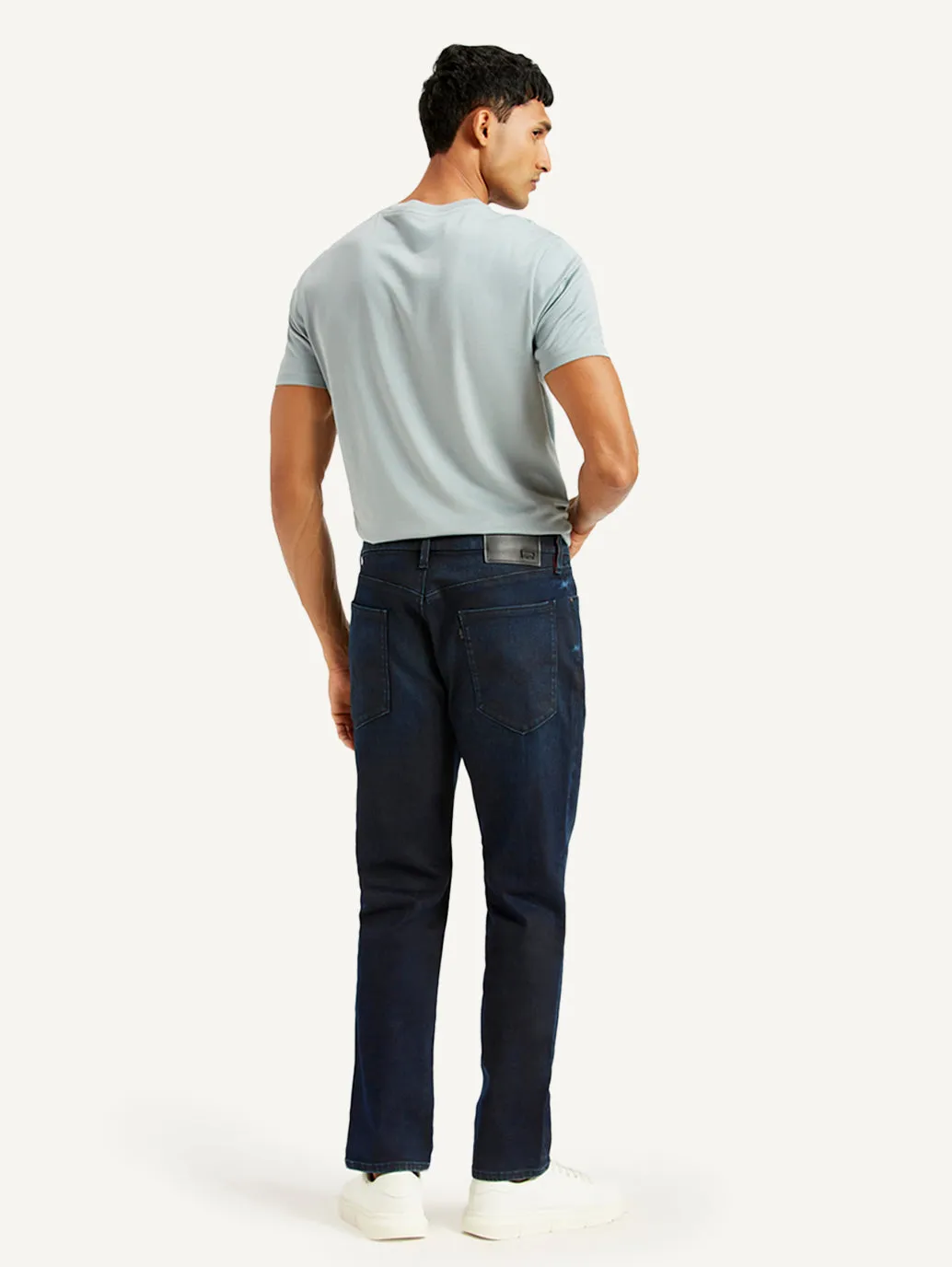 Men's 541 Navy Blue Tapered Fit Mid Rise Jeans