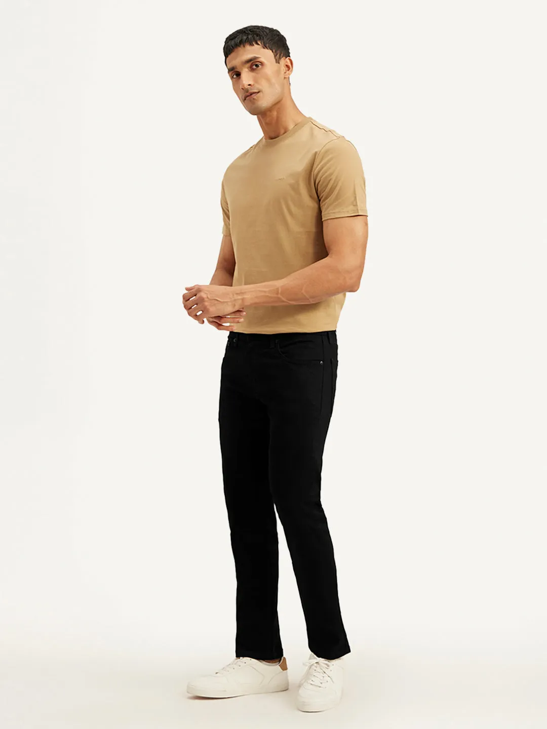 Men's 65504 Skinny Fit Black Jeans
