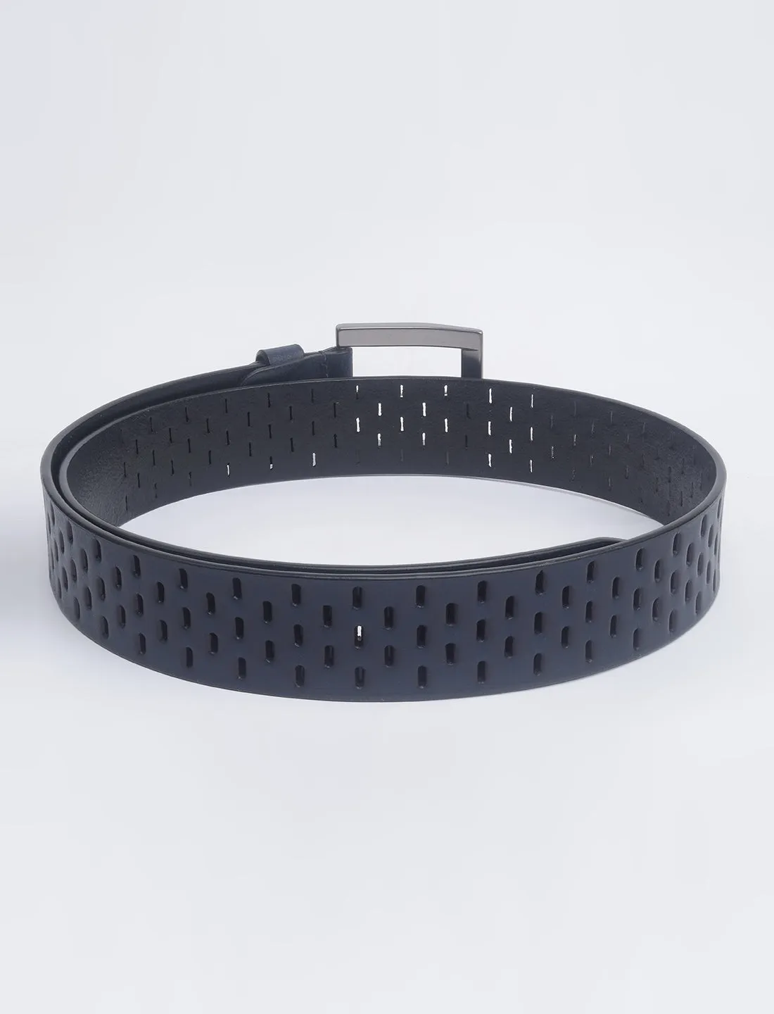 Men's Blue Textured Belt