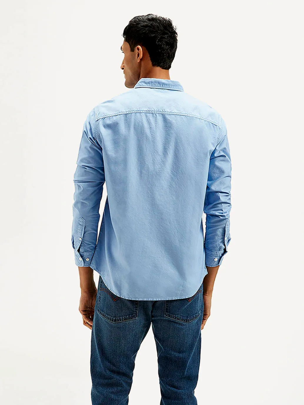 Men's Solid Dyed Slim Fit Shirt