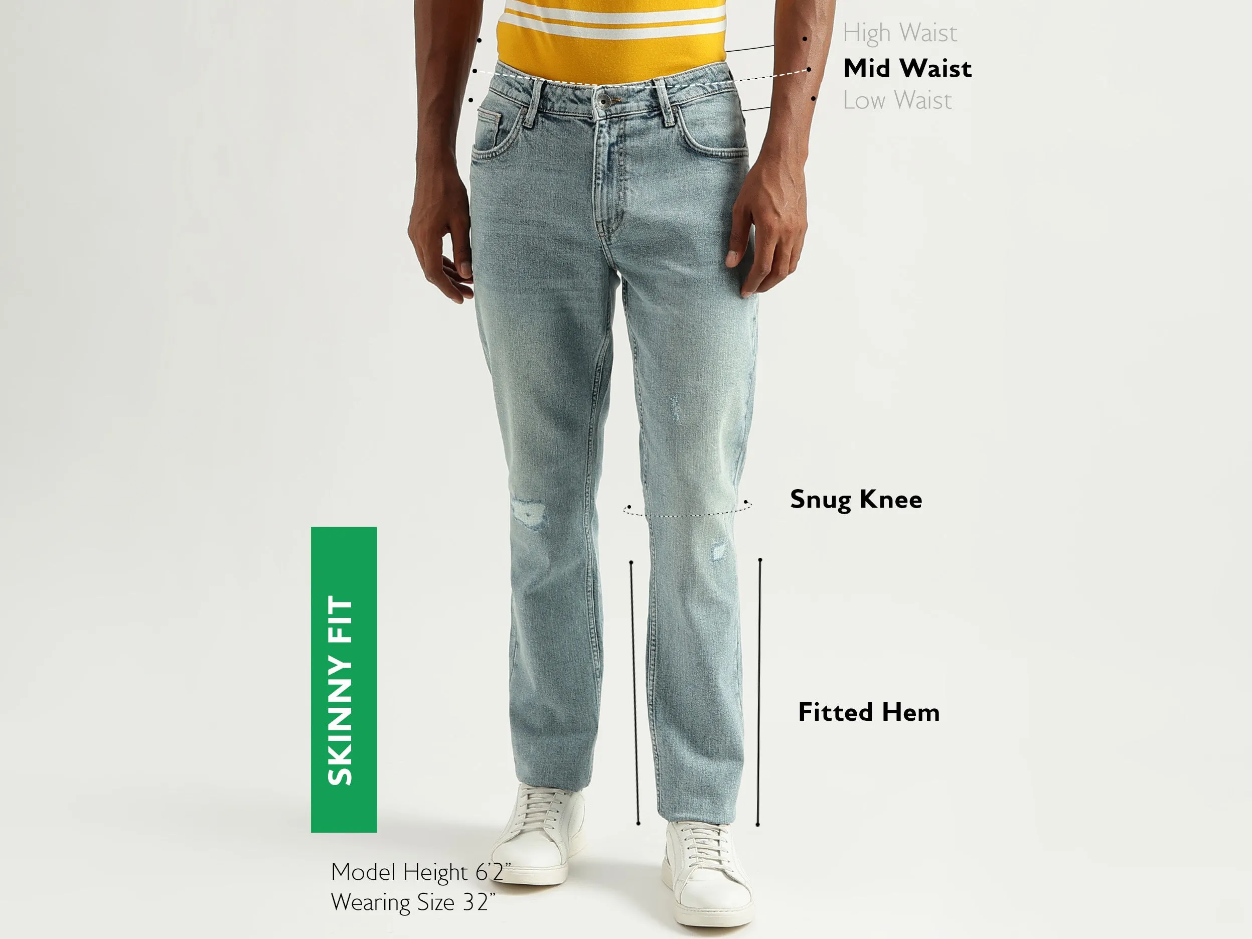 Men's Solid Skinny Fit Jeans