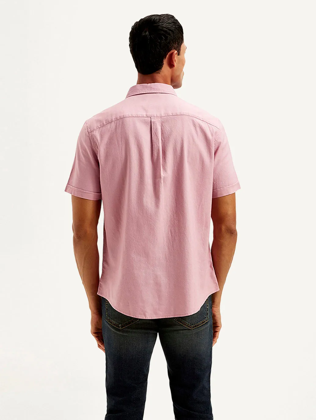 Men's Solid Slim Fit Oxford Shirt