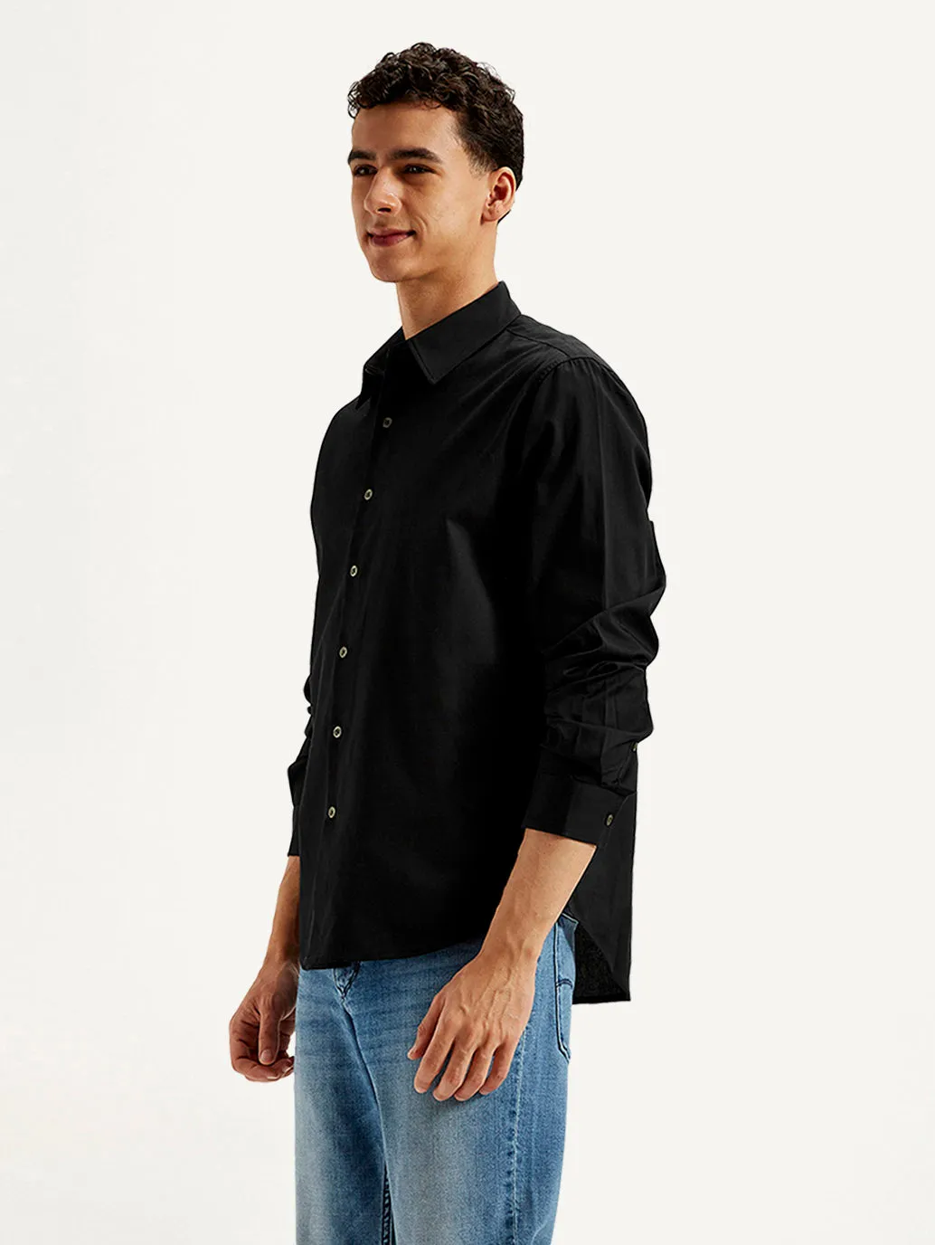 Men's Solid Slim Fit Shirt