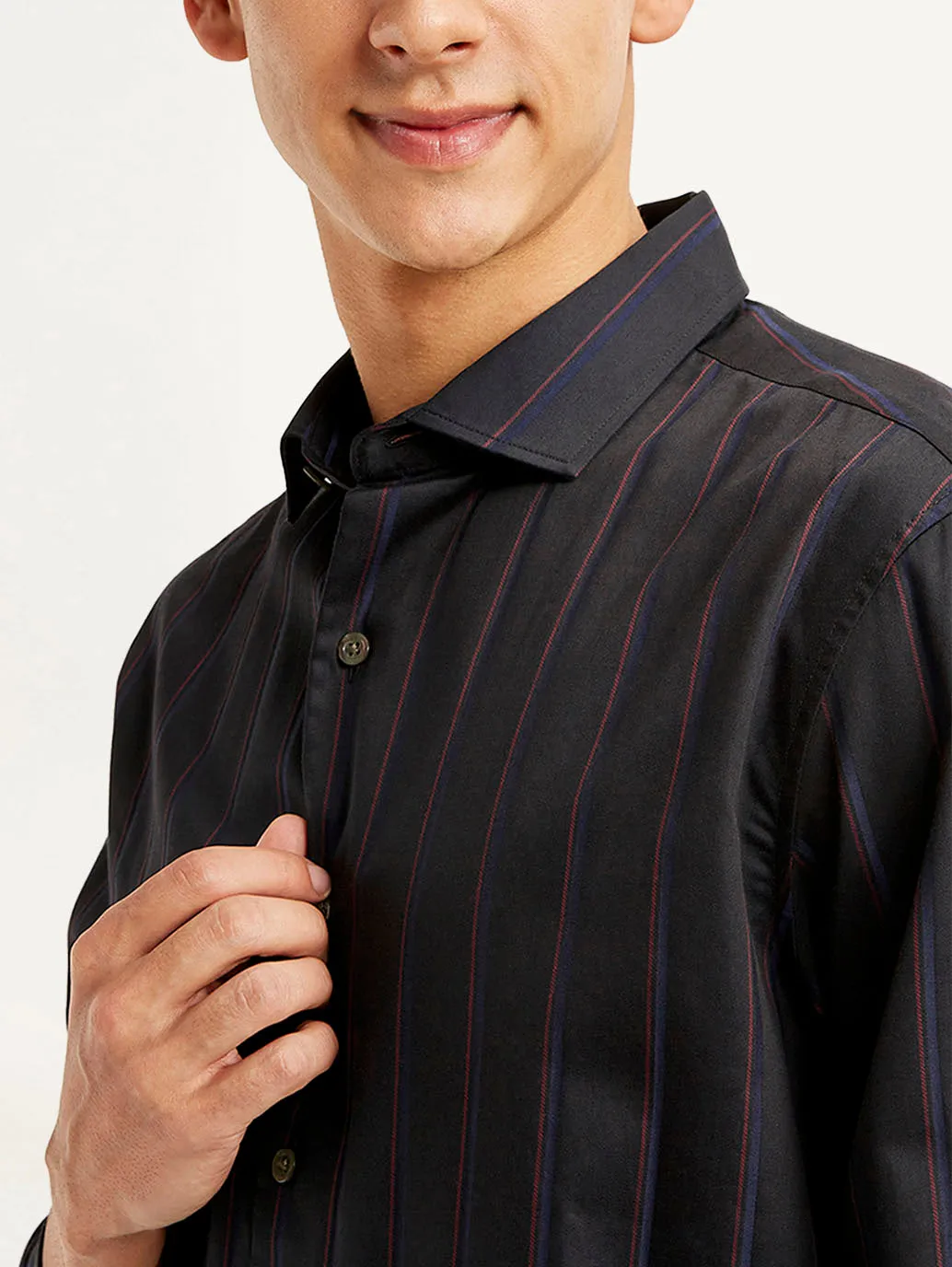 Men's Striped Slim Fit Shirt
