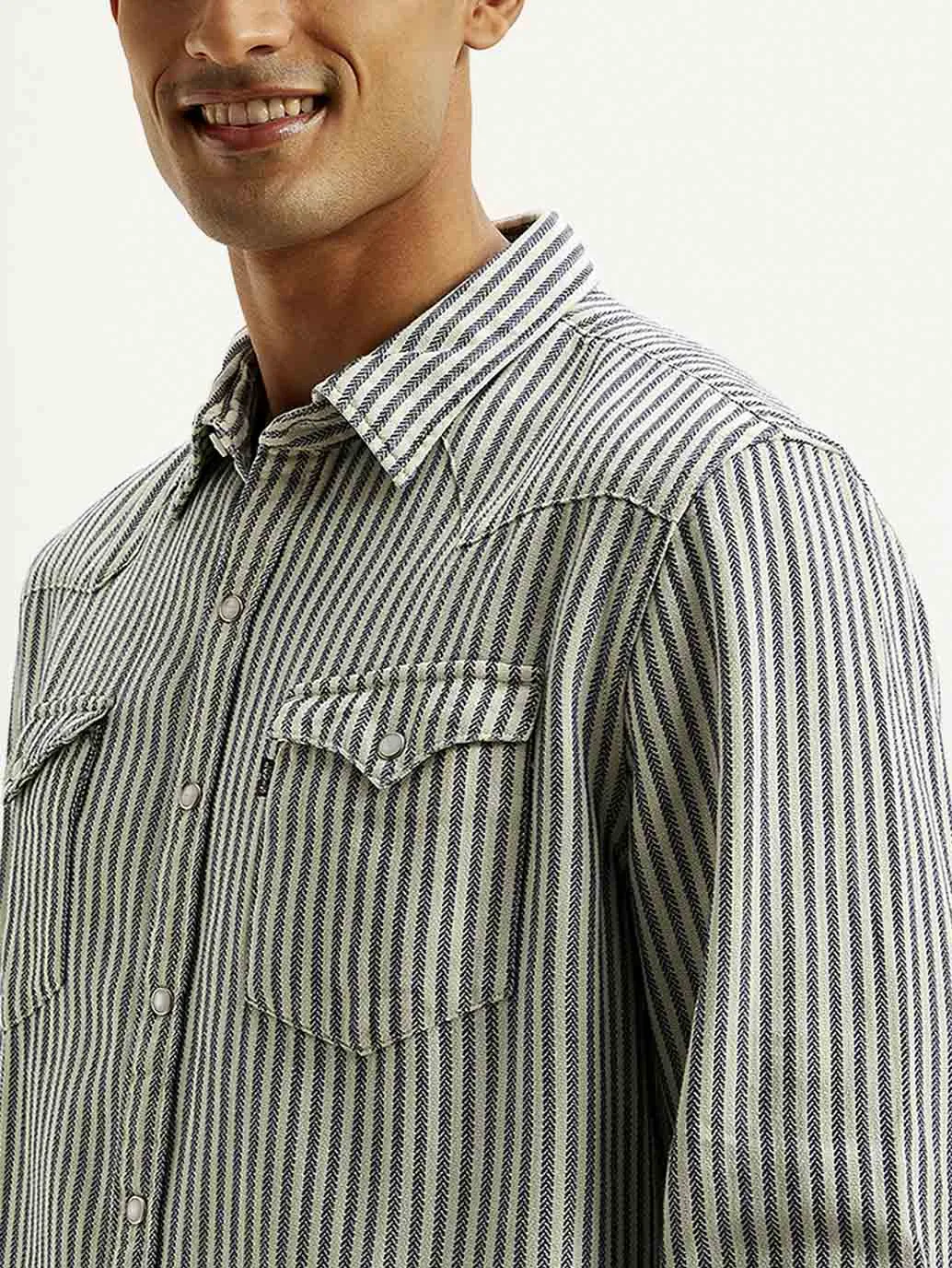 Men's Striped Slim Fit Shirt