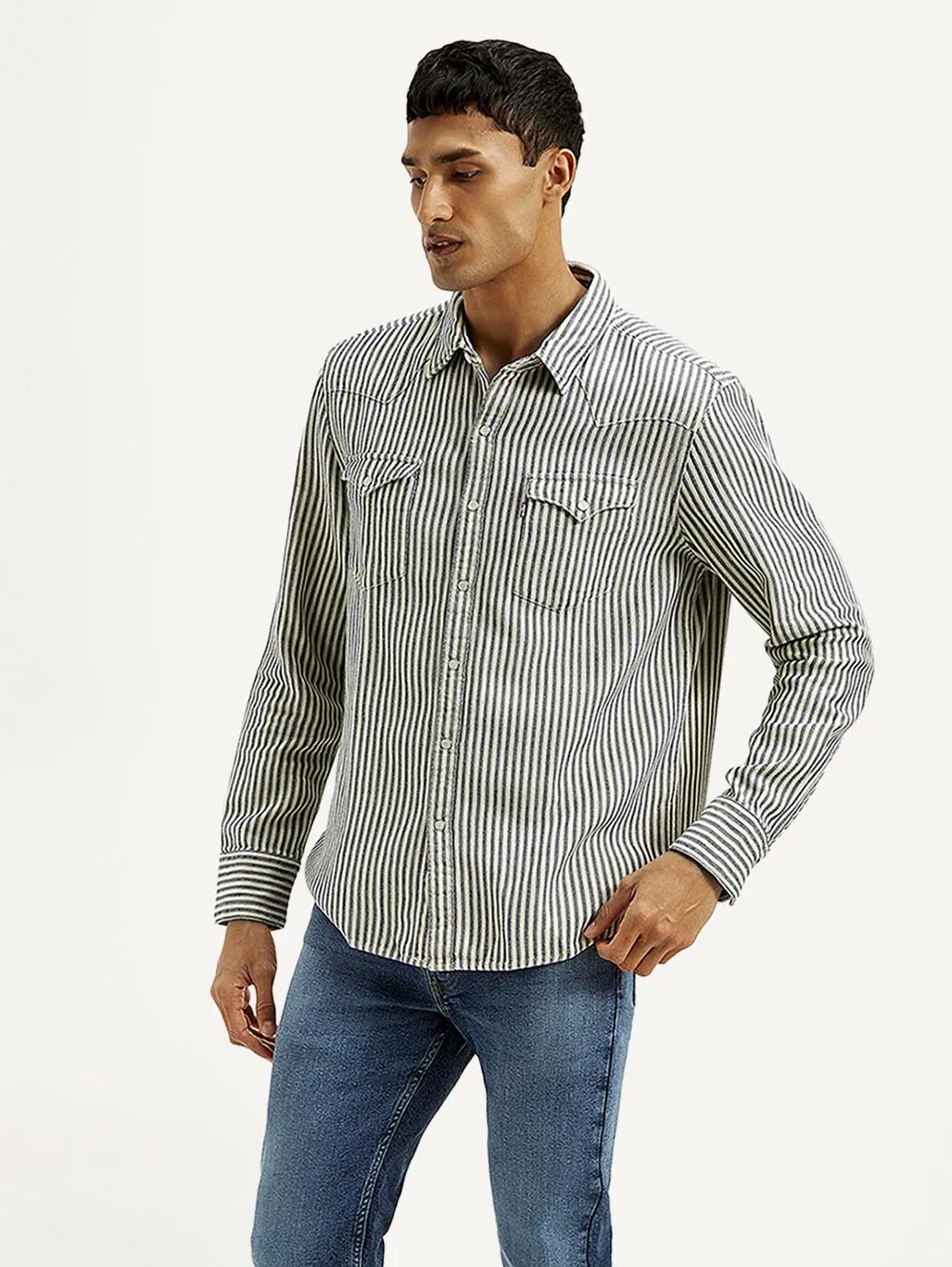 Men's Striped Slim Fit Shirt
