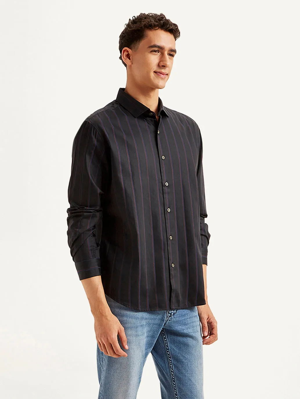 Men's Striped Slim Fit Shirt
