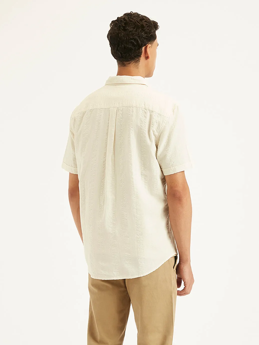 Men's Textured Regular Fit Shirt