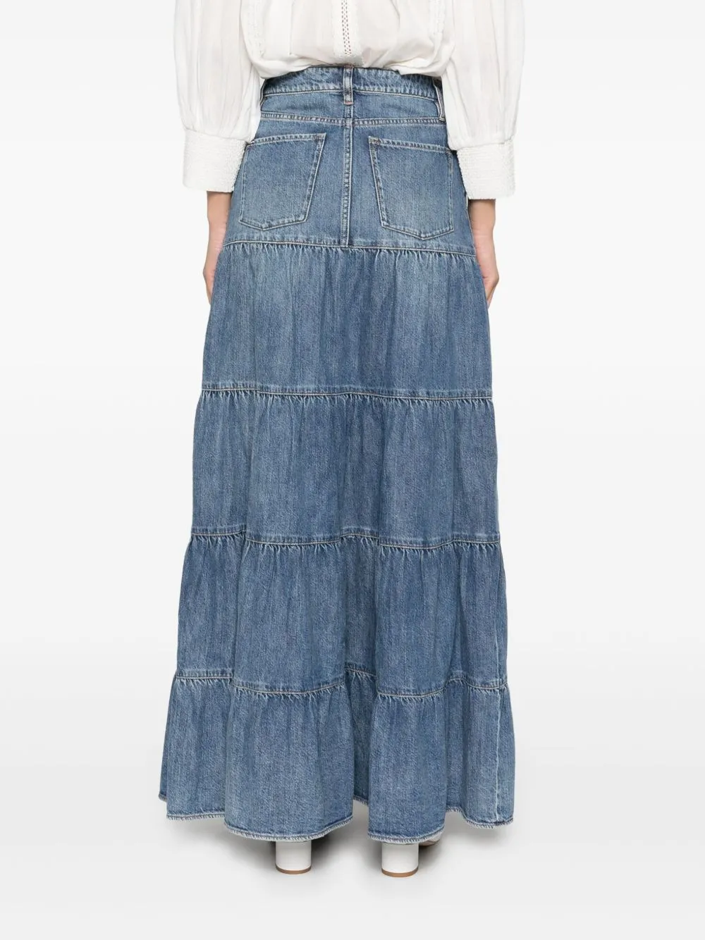 Mindy denim maxi skirt