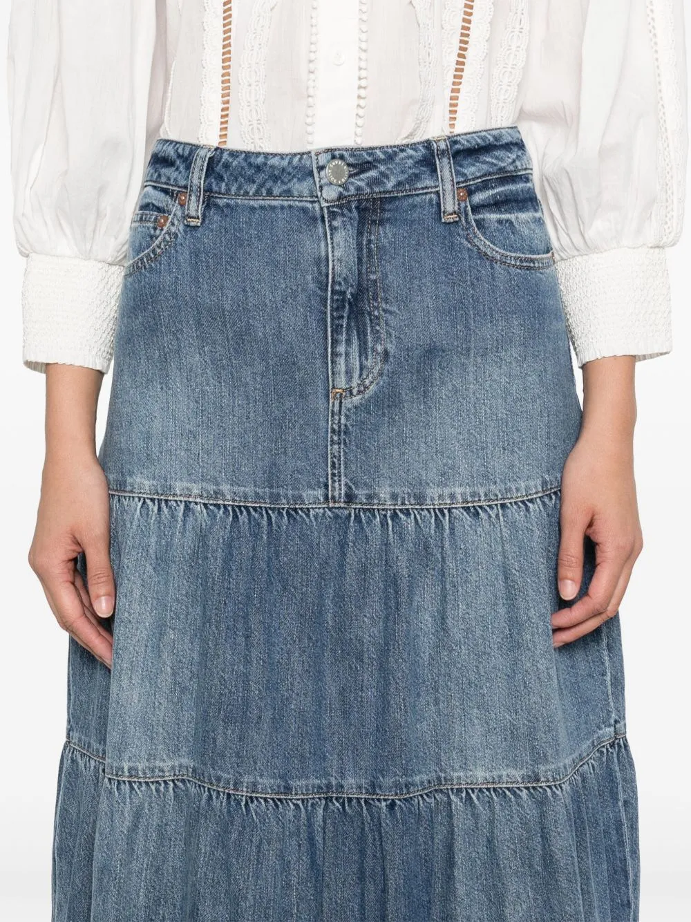 Mindy denim maxi skirt