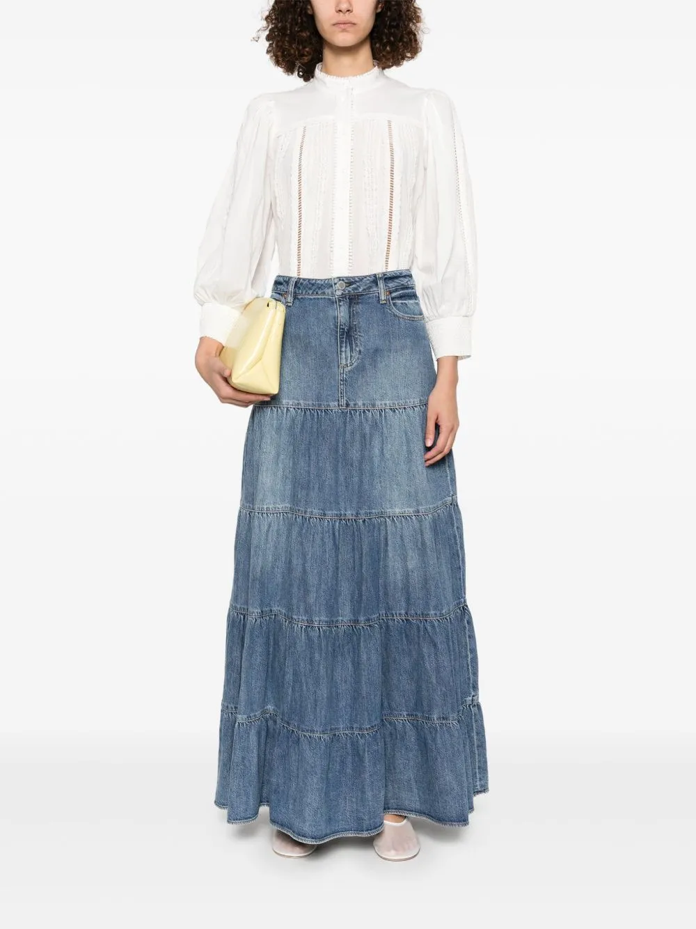 Mindy denim maxi skirt