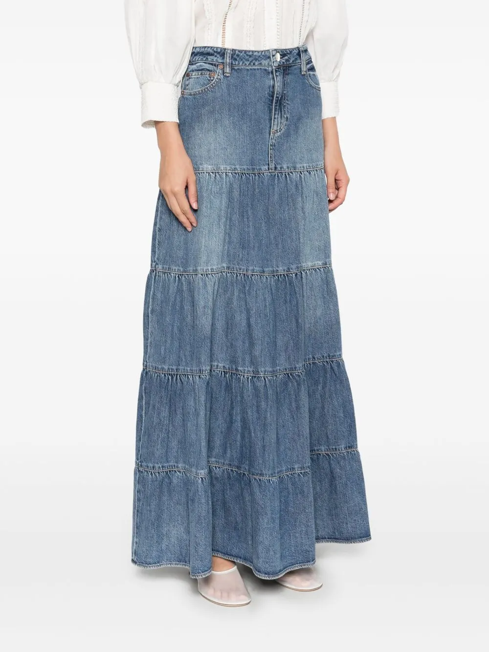 Mindy denim maxi skirt