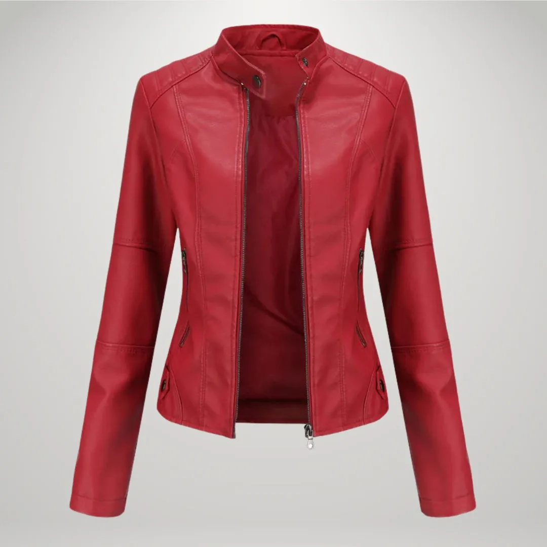 Mingkay | Elegant Leather Jacket