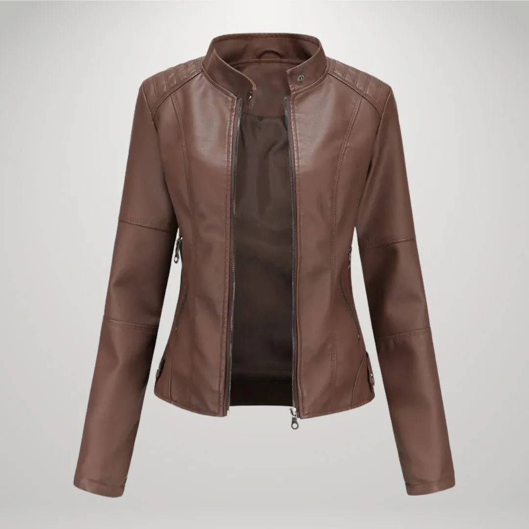Mingkay | Elegant Leather Jacket