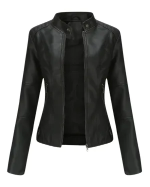 Mingkay | Elegant Leather Jacket