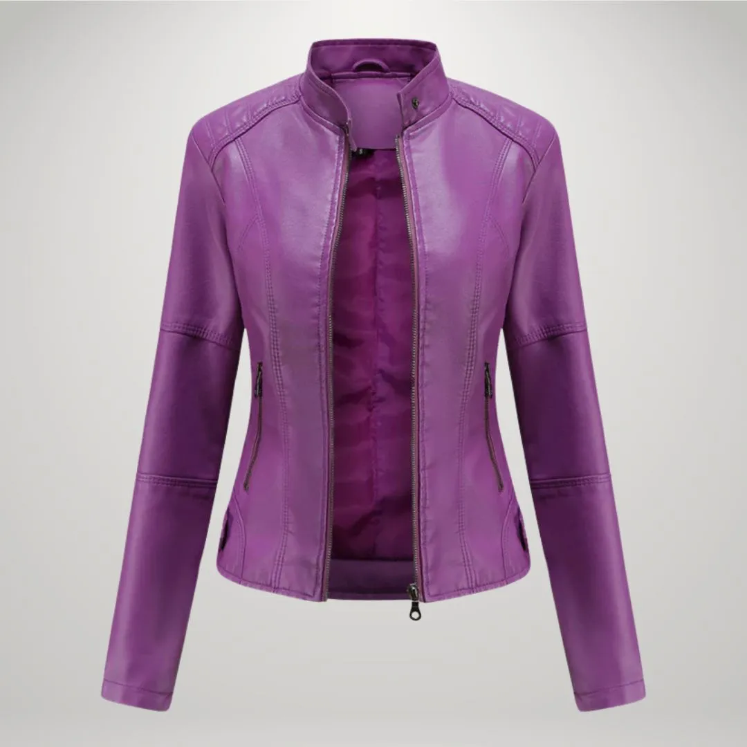 Mingkay | Elegant Leather Jacket