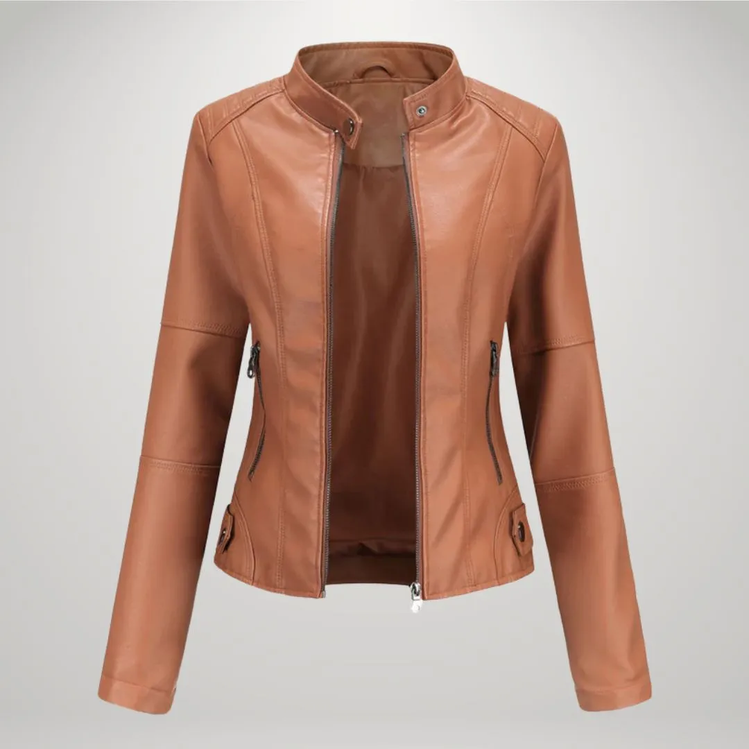 Mingkay | Elegant Leather Jacket