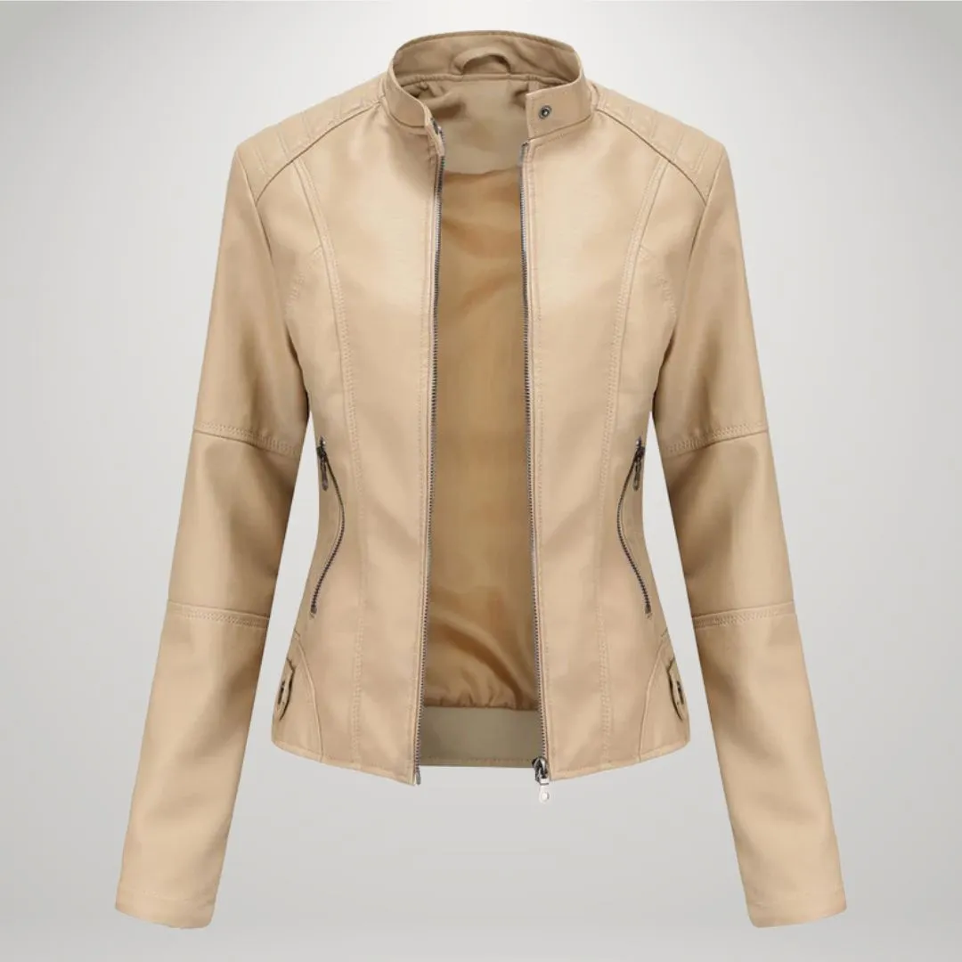 Mingkay | Elegant Leather Jacket