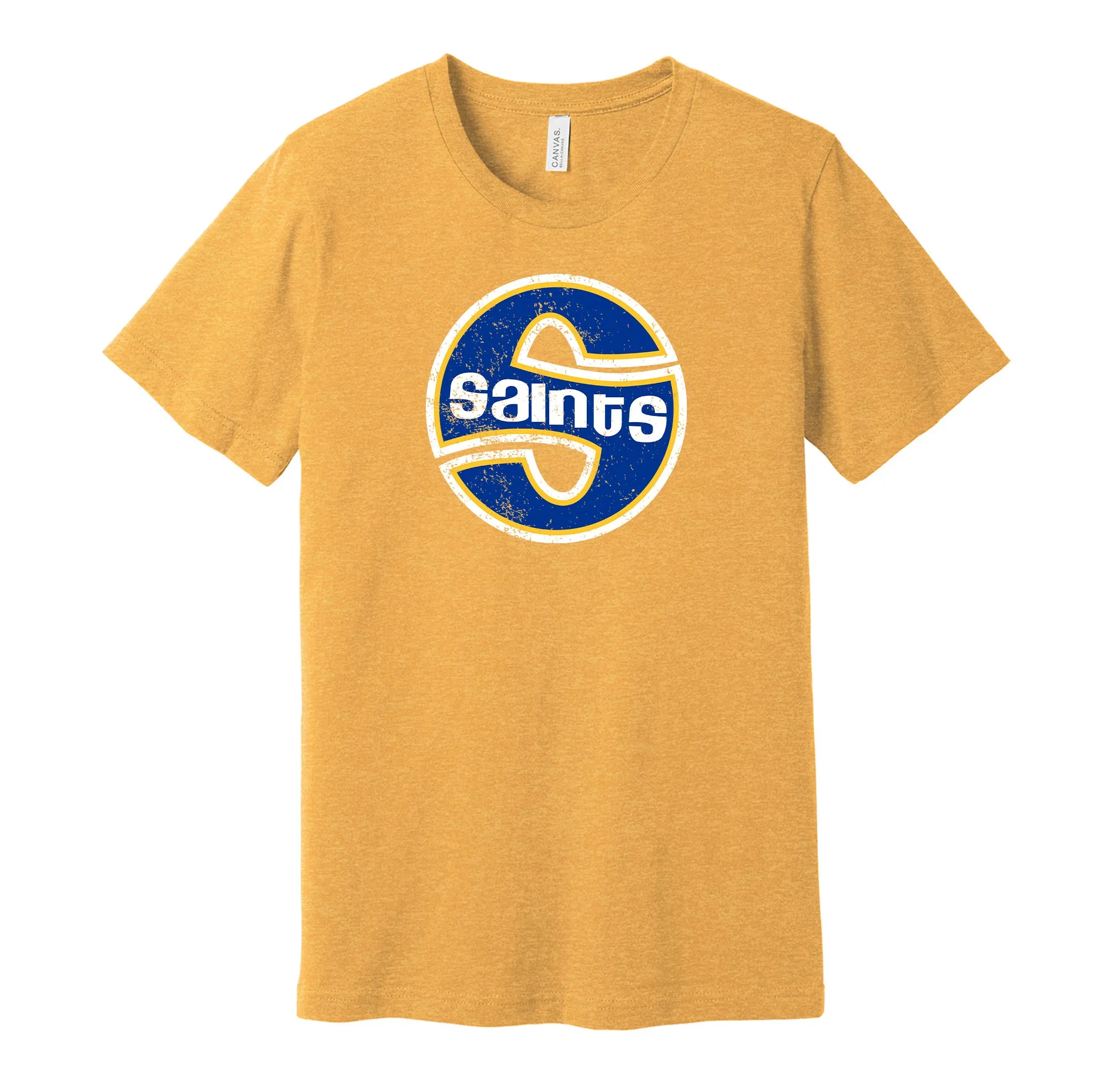 Minnesota Fighting Saints Distressed Shield Logo Shirt - Defunct Hockey Team - Celebrate Minnesota Heritage and History - Hyper Than Hype
